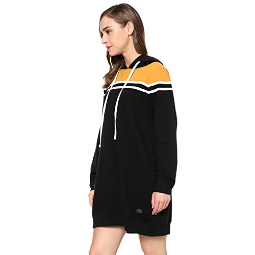 Image of Campus Sutra Cotton Women Hooded Sweatshirt