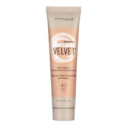 Maybelline Dream Velvet Soft-Matte Hydrating Foundation, Nude, 1 Fl. Oz. #TOP1