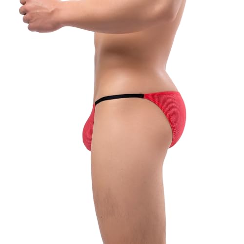 Summer Code Men's Sexy Briefs Elastic Ruched Back Bikini Underwear Pack