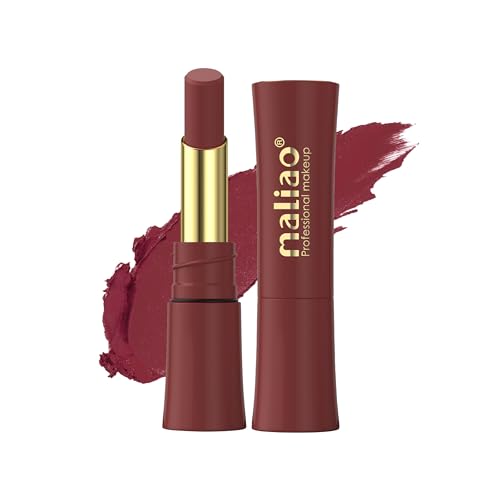 Image of Maliao Matte Lipstick - Non-Transfer, Long-Lasting, High-Pigment, 3.5g (Shade 12, Medium)