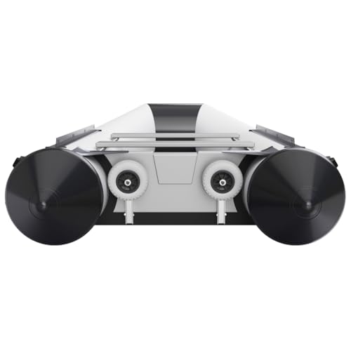 SUPROD Slipräder Heckräder Schlauchbooträder klappbar EIN-Hand Bedienung Edelstahl V4A HD200, grau/schwarz