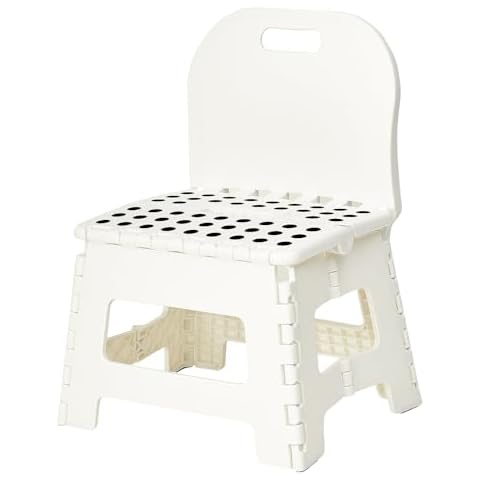 EHTNJOAE Home&Kitchen Folding Step Stool for Adults Space-Saving Lightweight and Portable for Bedroom Bathroom Folding Chair Cover