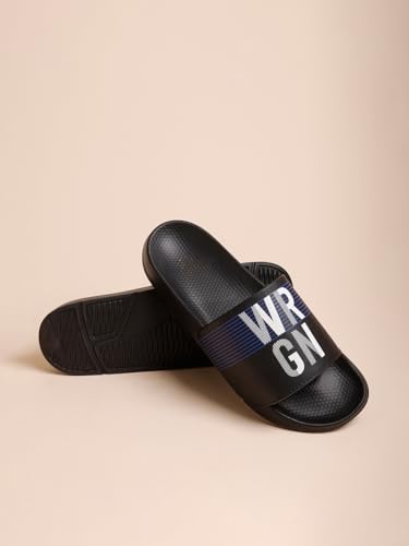Image of WROGN Men's Anti-slip Sliders | Lightweight EVA Sole | Foam Padded Comfort