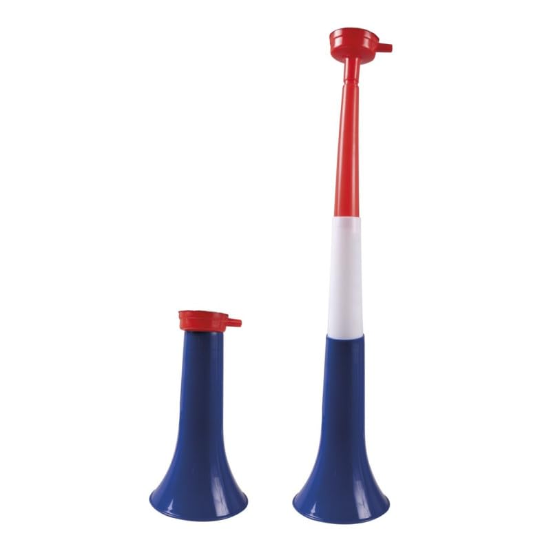 Trompette Supporter France 59 cm Bleu Blanc Rouge Vuvuzela Plastique