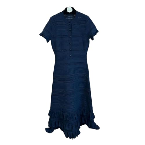 Robe longue sirène DYRBF en dentelle à col rond pour silhouettes élégantes