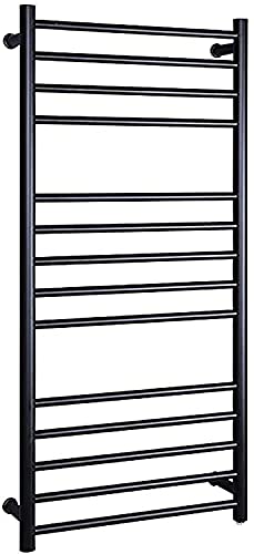 Toallero eléctrico dorado de 14 barras curvas para pared de baño