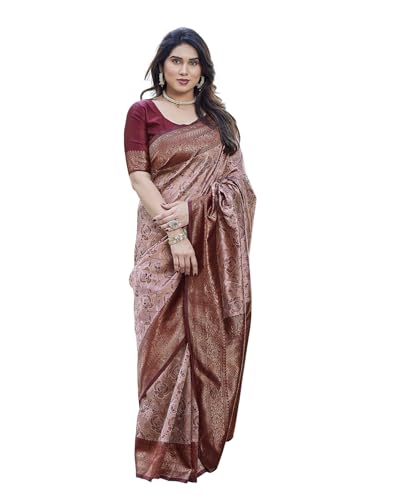 Image of Yashika Women's Banarasi Kanjivaram Art Silk Saree Set with Blouse |saree for Women | Saree | New Sari | Saree