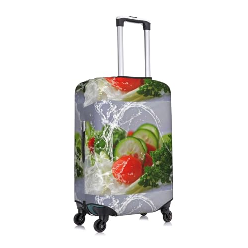 Suitcase Cover For Luggage Food Photography Print Elastic Washable Stretch Travel Luggage Covers Protector Cover3