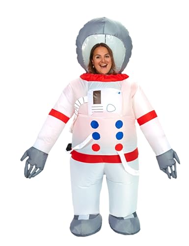 AirSuit® Traje de astronauta inflable | Traje inflable peculiar | Tamaño adulto | Poliéster Cómodo | Resistente | Sistema de inflación incluido | OriginalCup®