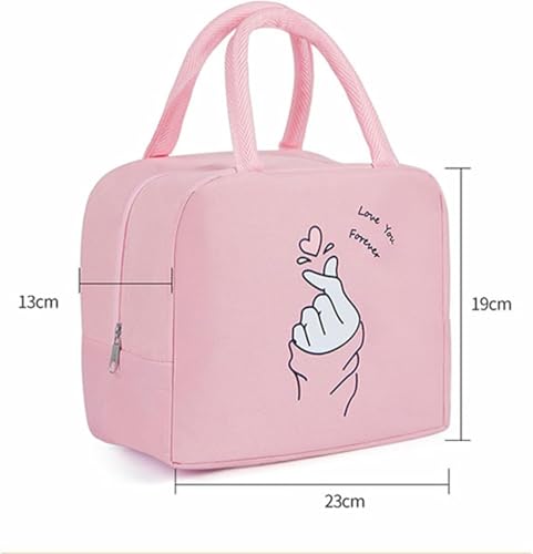 WUWYOUWL Lunch Bag,Cute Carton Insulated Lunch Box,Reusable Lunch Cooler Bags,Waterproof Lunchbag - Image 2