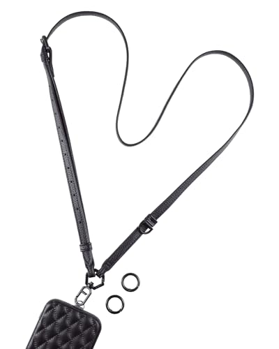 AHABIPERS Cordon Telephone Portable, Remplacement de La Sangle de Sac Réglable Cuir pour iPhone/Samsung et Tous les Smartphones, Bandoulière Femmes Sac à...