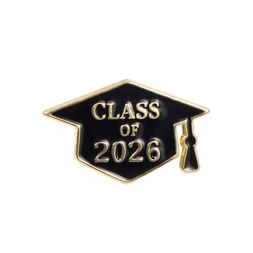 Image of Graduation Enamel Lapel Pins Class of 2026 Graduation Caps Brooches Gifts Souvenir Emblem Badges Diploma Brooche for High College Teacher School Vacation Accessories