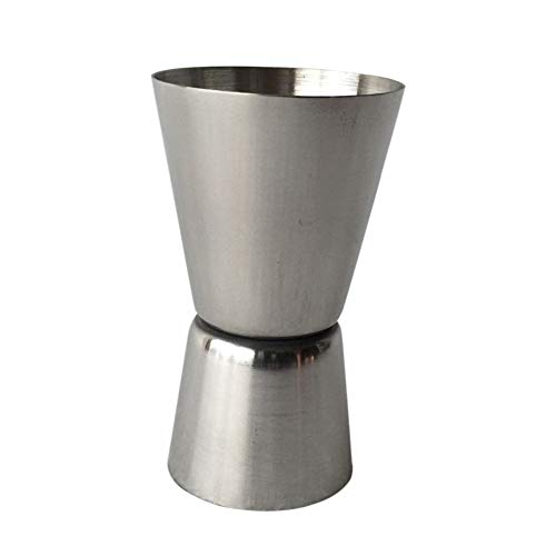 Quanjucheer - Vaso medidor de acero inoxidable para cócteles plata Cover
