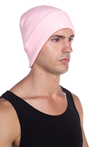 Image of Top Level Beanie Men Women - Unisex Cuffed Plain Skull Knit Hat Cap