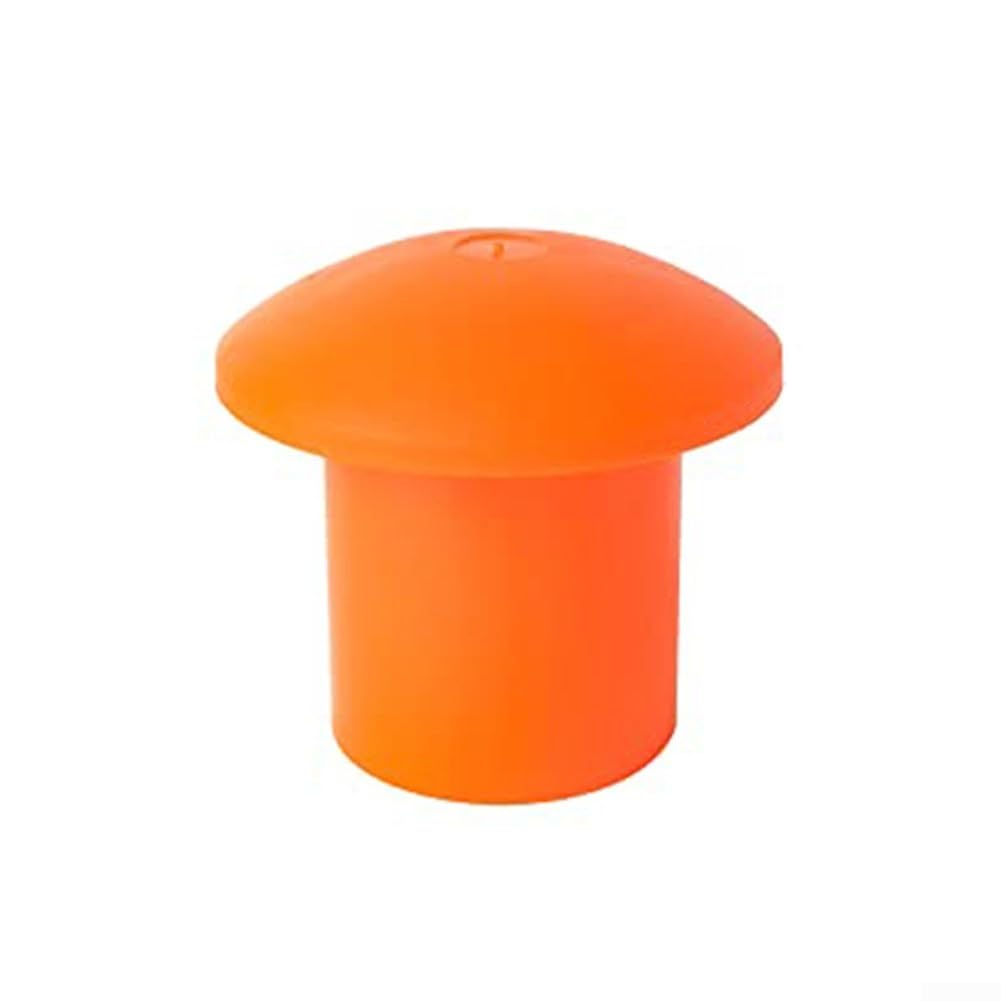 Kunststoff-Endabdeckungen für Stahlstäbe, 10 mm bis 25 mm, hohe Sichtbarkeit, orange, Sicherheit für Baustelle, Bauarbeiten, Arbeitsschutz, 50 oder 100 Stück