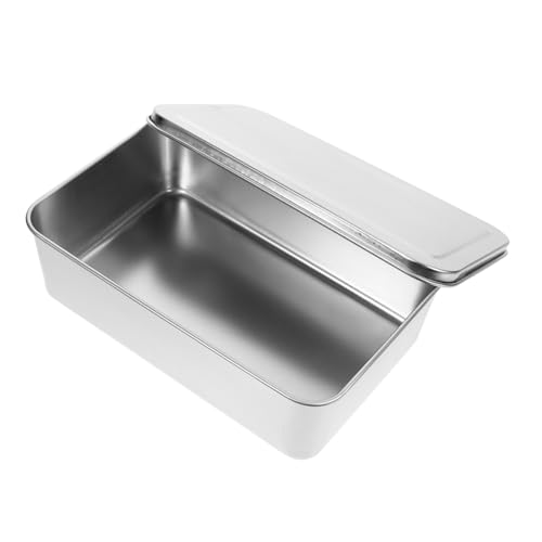 FUNOMOCYA Stainless Steel Cake Baking Pan Lid Oven Tray for Baking Large Capacity Bread Pan