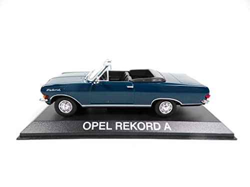 OPO 10 auto colección 1:43 Opel Rekord A Cabrio verde miniatura 3