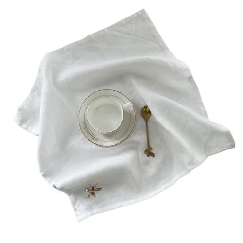 Serviettes en lin lavables de 45 cm pour effacer les taches