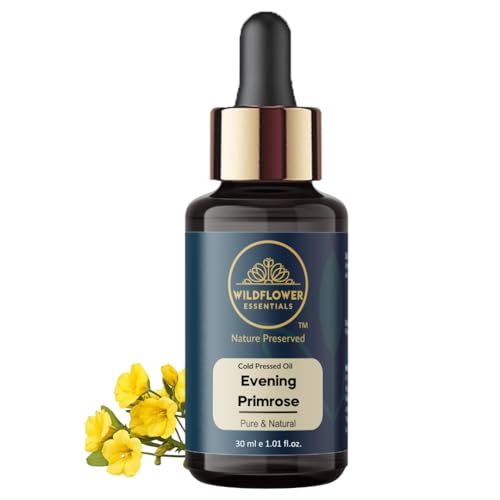 Image of Evening Primrose Oil (Oenothera biennis) Cold Pressed Carrier Oil For Face, Hair, Skin, Body (30 ML)