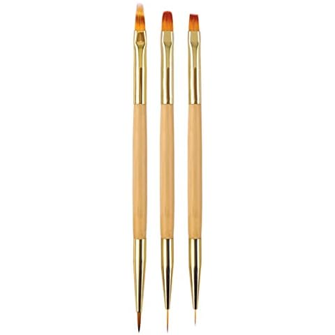LacyMC 3-Piece Nail Brush Set for Art Cover