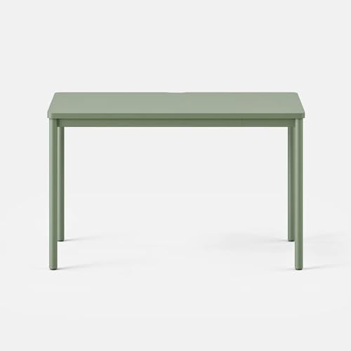 Image of Branch Daily Desk, Functional at Home Office Desk with Effortless Assembly | Timeless Design, Rounded Corners, and Built-in Cable Notch, 48 inch W x 28.5 inch H x 24 inch D, Sage Work Table