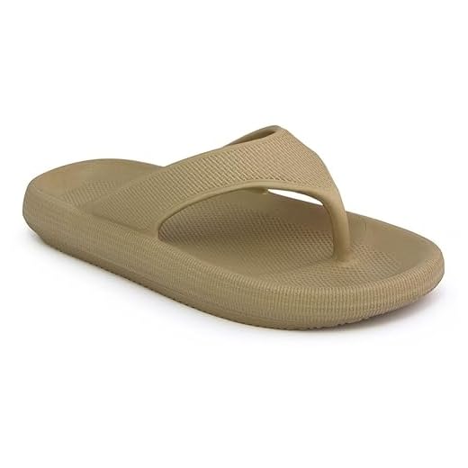 Chinelo de Dedo feminino nuvem tiras leve ortopédico (33/34, CHAMPAGNE)