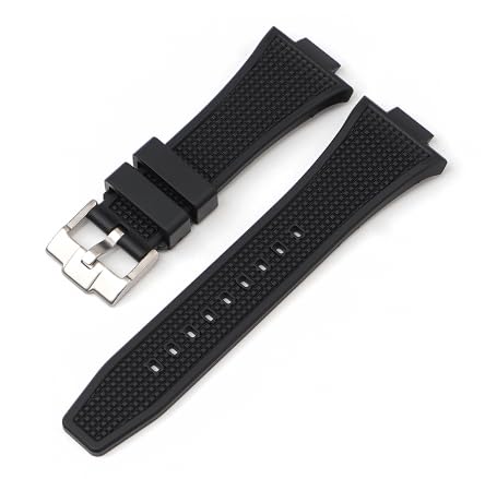Haur Rubber Watch Strap for Tissot PRX 40mm with Tang Buckle and Quick Release Spring Bars (Black) (B0CZ3WRY76) Amazon Price History, Amazon Price Tracker