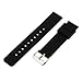 Weiche Gummi Uhrband Watch Strap 22mm Uhr Armband Watch Band für Herren Damen - Farben Auswählen - Schwarz