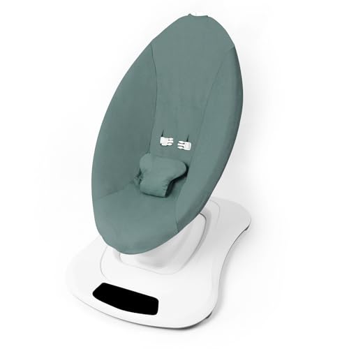 Image of SNOOZYNEST Swing Cover Compatible with for Moms Swing Old Model Before 2022, Soft Corduroy Fabric, Machine Washable Jade (Only a Cover)