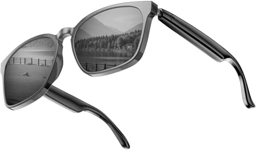 [Wenrox] �X�}�[�g�O���X 2025�N�ŐV�^ Bluetooth5.3���� �ϐF���������Y AI���A���^�C���|�� ���`���I�[�f�B�I UV400/�u���[���C�g�J�b�g�Ή� ���y�E�ʘb�\ ���@�\ ���̓��v���[���g �^�]�p�I�[�f�B�I���K�l (�K�y�n?) [