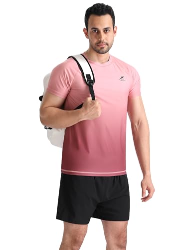 Image of Men's Swim Shirts Rash Guard UPF 50+ UV Sun Protection T-Shirt Quick Dry Fishing Beach T Shirts