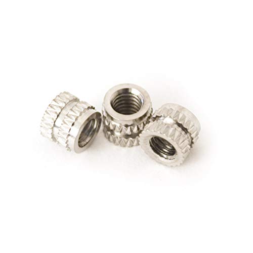 [ J&J Products ] M3 Brass Insert, 4.5 mm (Length), Female Thread, Injection Mold Type, 10,000 pcs