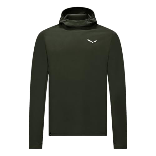 Salewa PUEZ SUN HOODIE M, L, dark olive