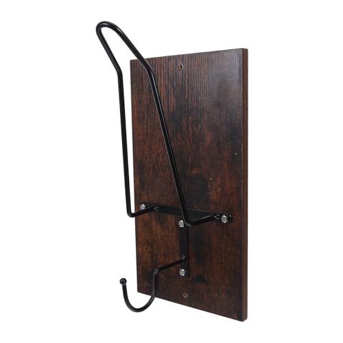 Soporte para Protector de Cabeza Evite Desorden con Perchero de Pared de Madera 2