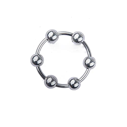 Máº¹tal Páº¹nis Ring sáº¹x Tá»ys for Men 6 Sizes Male Dáº¹lay Stáº¡inl Stáº¹el Cá»ck Ring with 6 Beads Gláº¡ns Stá»‹mulator 35mm