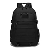 ZYYPLIFE Taktischer Rucksack, 40-45L Militärrucksack, Molle-Rucksack, Reiserucksack, Wander-Jagd-Bergsteigertasche (Black)