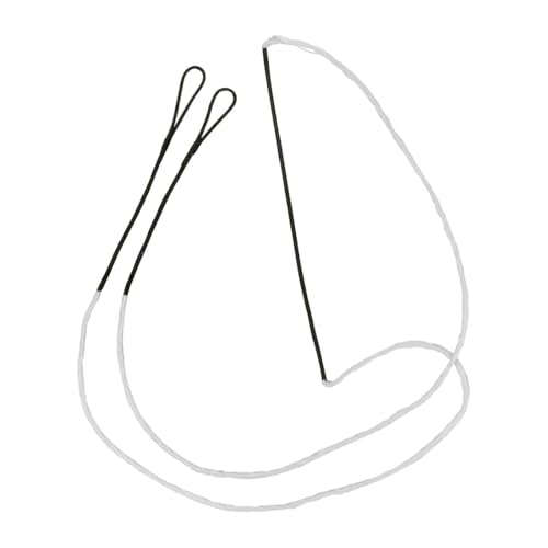 DOKRIN Cordes d'arcs de tir à l'arc,Une corde d'arc recourbé blanche, corde d'arc recourbé de 66 pouces, corde de rechange longue, adaptée à l'équipement de tir à l'arc général.