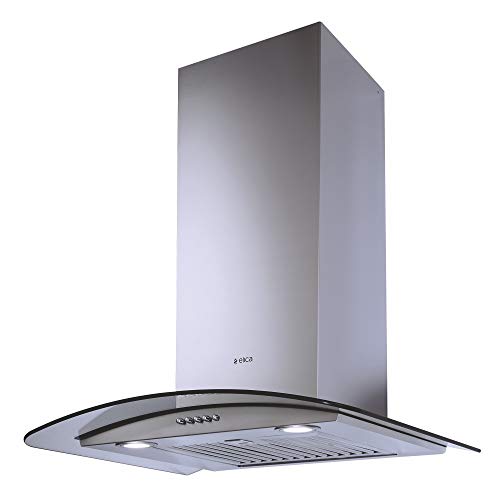 Image of Elica 60 cm 1220 m3 /hr Chimney with Installation Kit & with 15 Years Warranty (GLACE SF ETB PLUS LTW 60 PB LED SS, Silver)