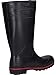 Dunlop Protective Footwear, A442031, Acifort Heavy Duty Full Safety, Schwarz/Rot, Größe 49 EU