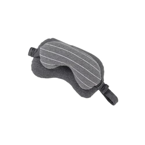 GARVALON 2 in 1 アイマスク 柔軟なアイマスク 睡眠 飛行機の枕 ダークグレーの枕 アイマスク枕 飛行機ネックピロー 旅行枕 オフィス枕 2イン1アイシェードピロー 帰りの枕 純綿