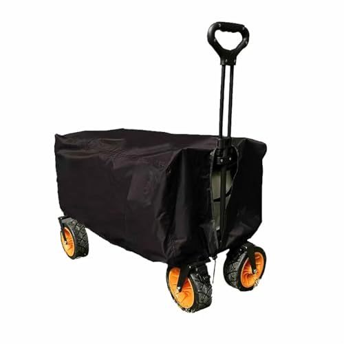 Funda Plegable para Carrito de jardín, Funda for Carro Plegable Negro 45x50x90 cm