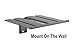 MountPlus DVD-31 Dual-Use DVD Shelf Mount for DVD Players, AV Receivers, Cable Boxes, DSLR Camera, Speakers and Audio or Video Equipment (On The Wall Or Back of TV)