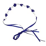 Ajustement DIY : dispose d'une taille réglable pour s'adapter à différentes coiffures, un ajustement sûr et confortable pour toutes les mariées, diadème pour petites filles, accessoires pour cheveux floraux
