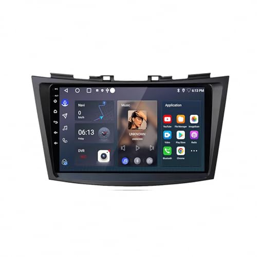 Radio Coche Bluetooth y Navegación con Mapas para Viajes en Suzuki Swift