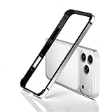 【YMXPY】iPhone17Pro 用 アルミバンパー ケース メタル+シリコン フレーム 二重構造 レンズ保護 軽量 ストラップ穴 耐衝撃 バンパー (シルバー, iPhone17Pro用)