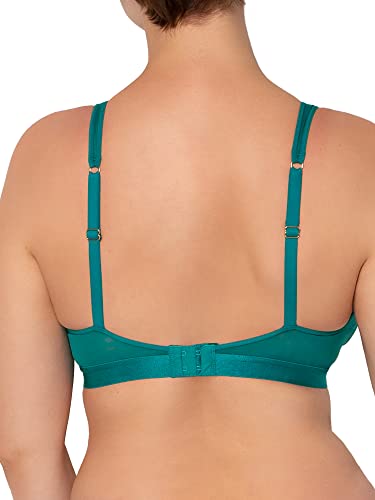 Smart & Sexy Womens Sheer Mesh Bralette Plunge Bra, Fanfare, Large Us #TOP1