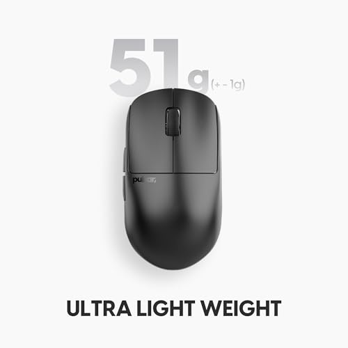 Image of Pulsar Gaming Gears X2H v3 Wireless Gaming Mouse, Ultra Lightweight 1.87 oz (53g), Symmetrical, Optical Switch, 32000 DPI, 750 IPS, XS-1 Sensor, 8k Compatible (Mini, Black)