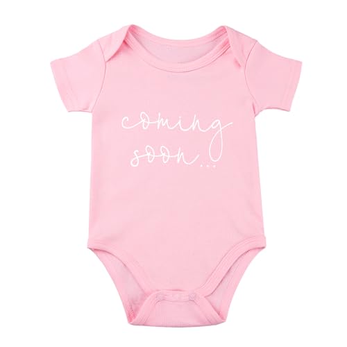 OYQA Coming Soon Bodysuit for Baby Coming Soon Announcement Baby