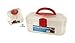 CLD BrandsTM Artist Organizer Arts and Crafts Box - Removable Tray - Paint Brushes Sponges - Craft Container (1 Organizer Box With Removable Tray)