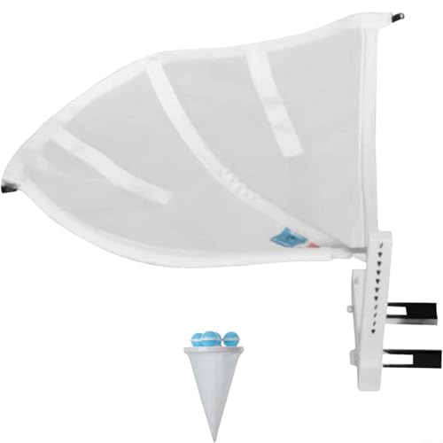 WIIYENA Filet récupérateur de linge pour lave-linge à chargement frontal avec tissu en maille pour la circulation de l'air, offrant une prévention des chutes et un rangement peu encombrant dans les